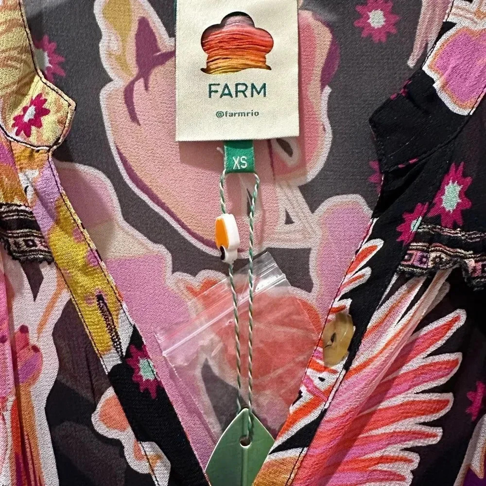 Farm Rio Enchanted Nature Dress - Picture 14 of 17
